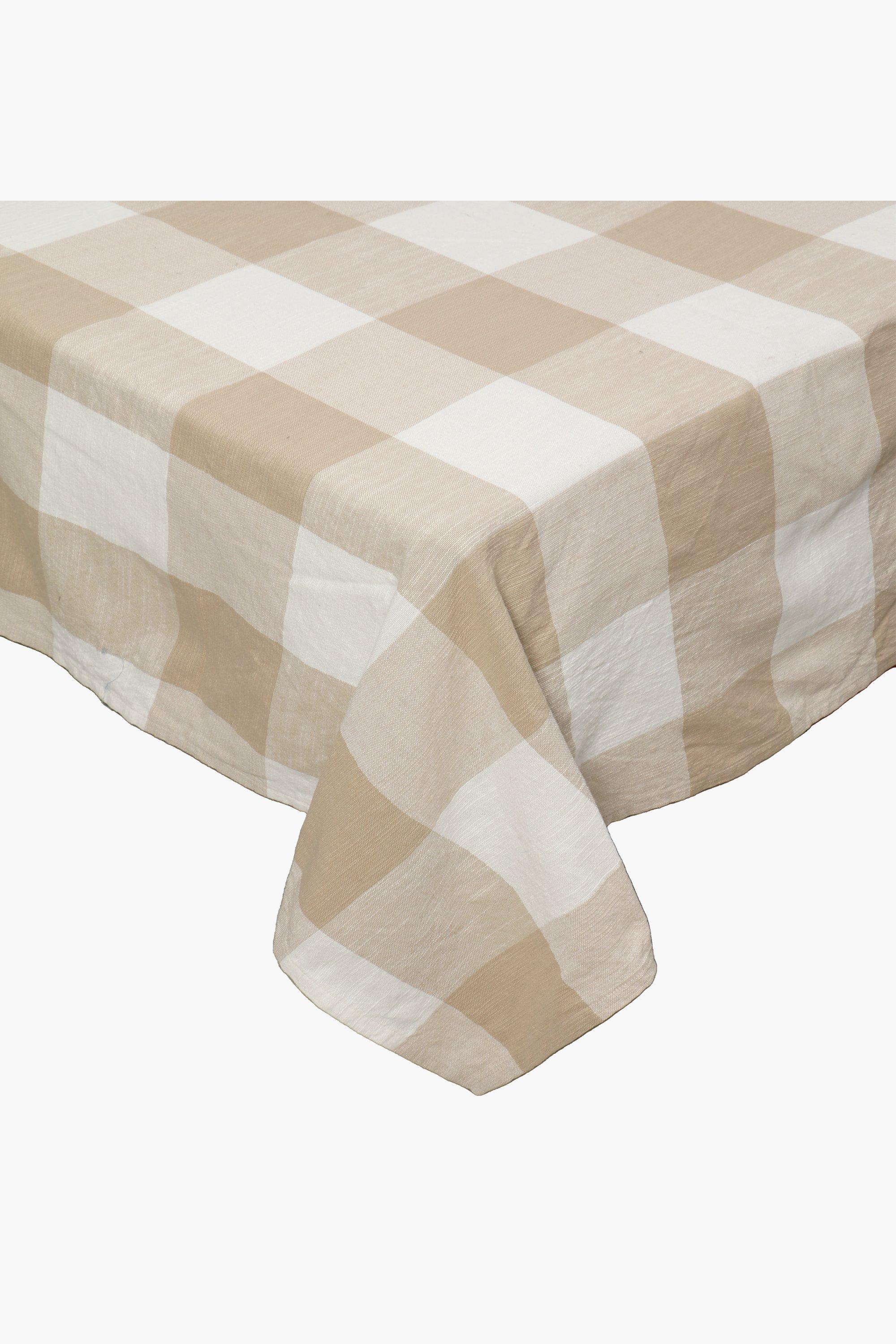 Check Cotton Tablecloth 135x230cm