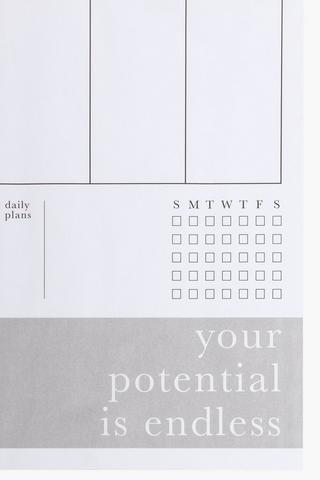 A4 Affirmations Weekly Organiser