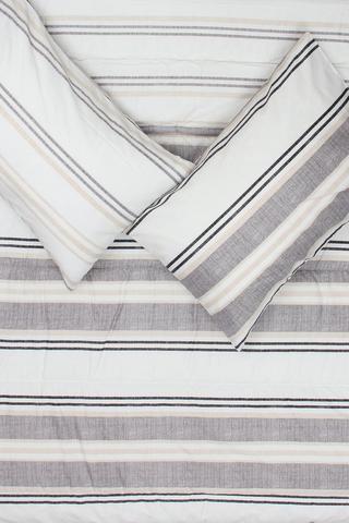 Microfibre Rhyolite Stripe Comforter Set