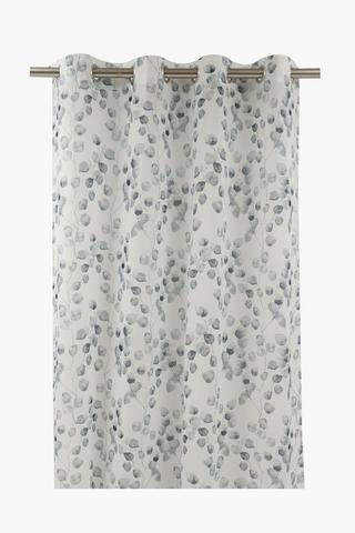 Sheer Gum Leaf Eyelet Curtain, 140x225cm