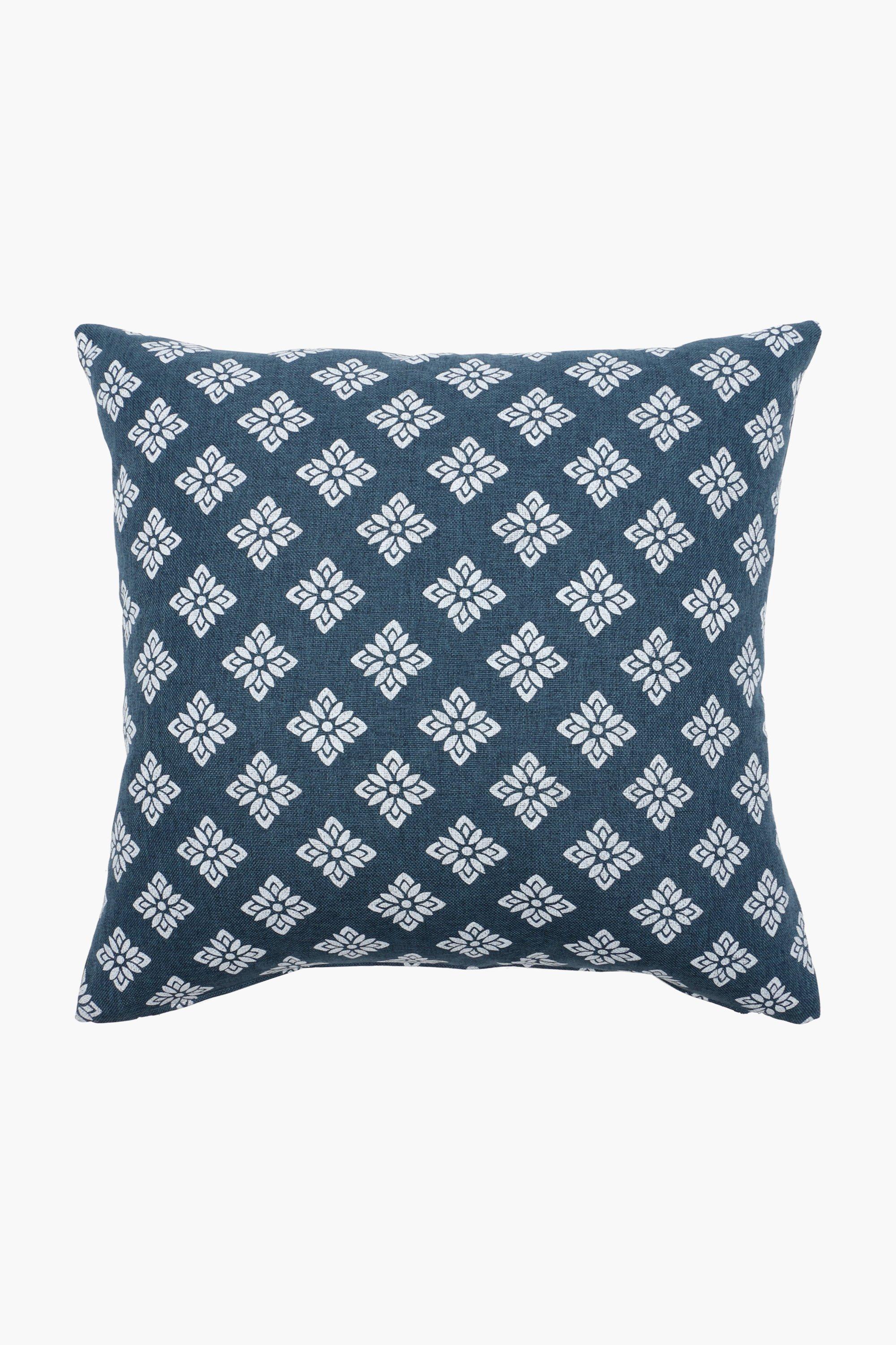 Printed Saphire Scatter Cushion, 45x45cm