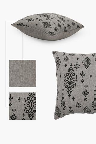 Printed Larimar Scatter Cushion, 45x45cm