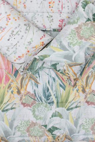 Microfibre Botanical Comforter Set