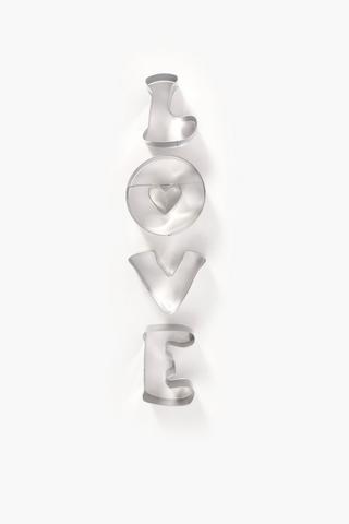 4 Piece Love Cookie Cutter Set