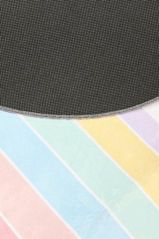 Rainbow Non-slip Oval Rug, 100x180cm