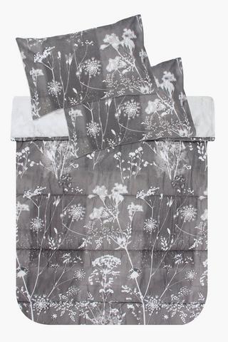 Microfibre Botanical Comforter Set