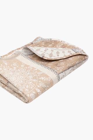 Microfibre Printed Patchwork Quilt