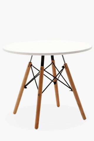 Retro Round Dining Table, 80x80x72 cm.