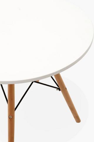 Retro Round Dining Table, 80x80x72 cm.