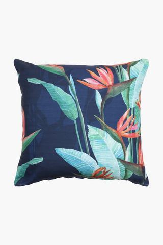 Printed Strelitzia Scatter Cushion Cover, 60x60cm