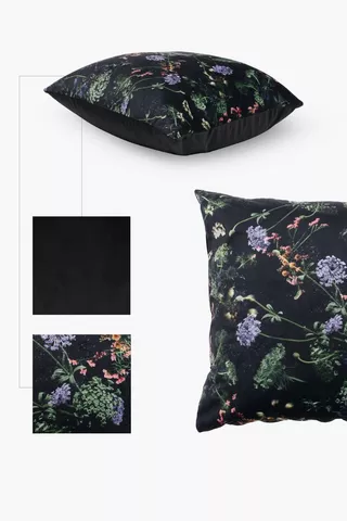 Printed Onyx Floral Scatter Cushion, 50x50cm