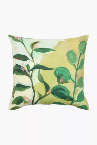 Printed Giada Leaf Scatter Cushion, 50x50cm