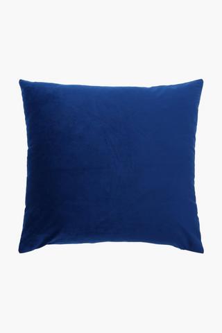 Yellow Velvet Pleated Scatter Cushion 45x45cm main image 1