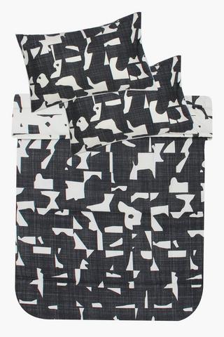 Microfibre Abstract Shapes Comforter Set