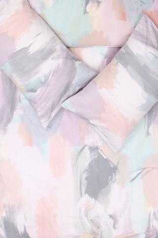 Polycotton Morganite Abstract Duvet Cover Set