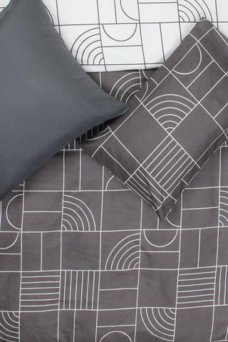 Soft Touch Printed Shapes Bed In A Bag Duvet Cover Set
