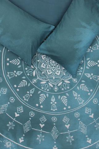 Polycotton Placement Printed Mandala Duvet Cover Set