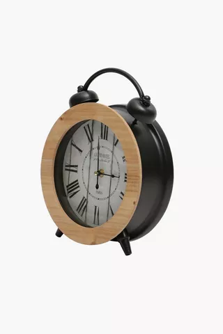 Wooden Twin Bell Clock