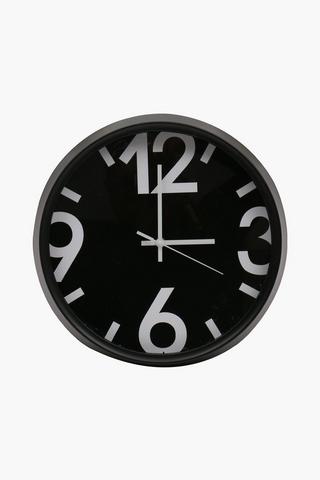 Bold Digits Clock, 33cm