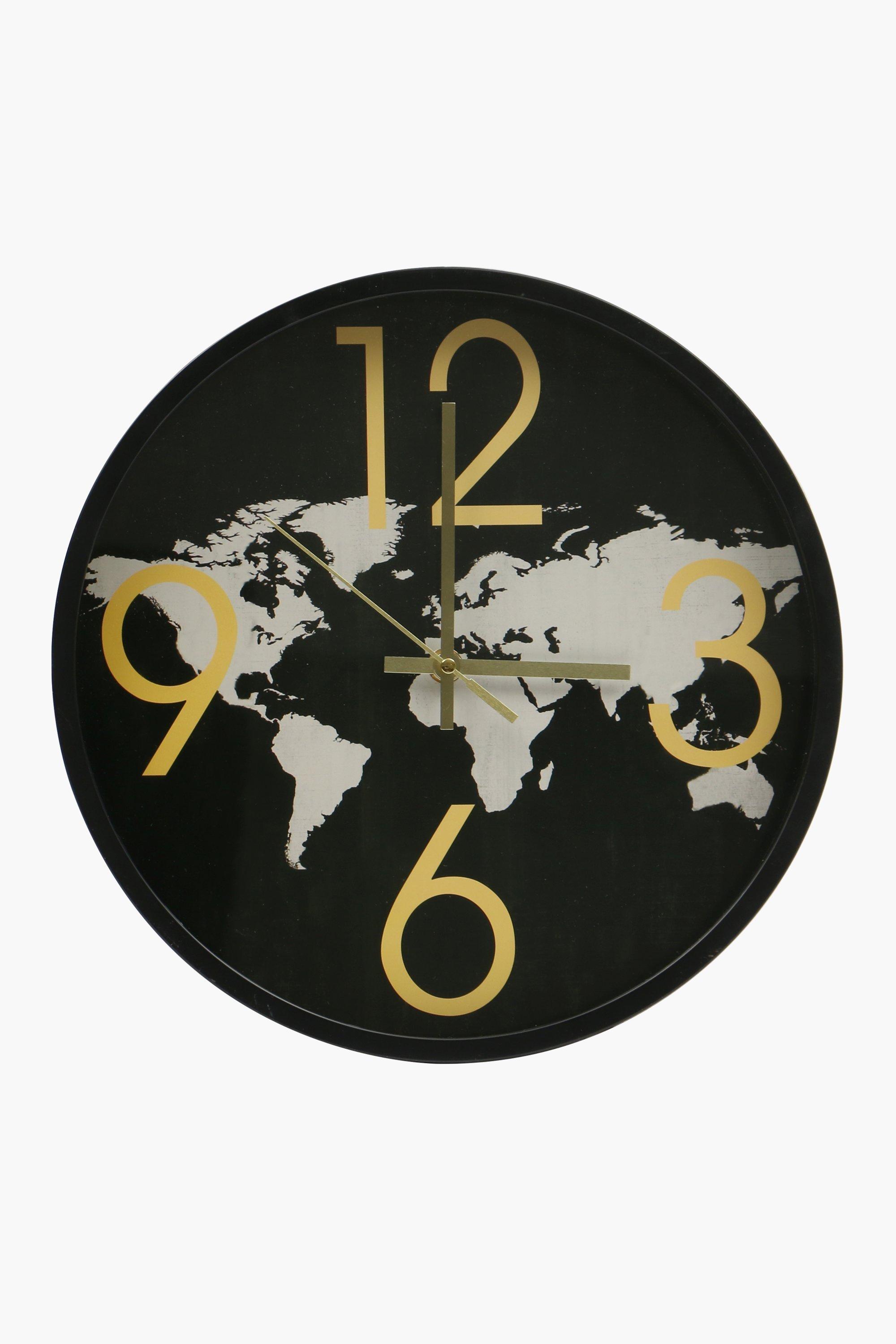 World Map Clock, 30cm