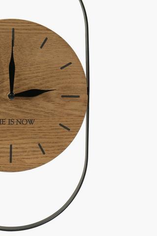 Oval Framed Clock, 8x13cm