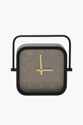 Handle Square Clock, 18x18cm