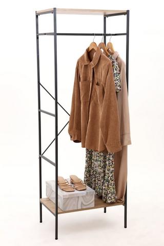 Hanging Clothes Rack Single, 60x40x170 cm