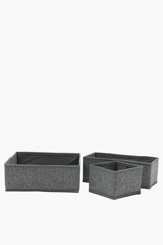 6 Pack Knock Down Storage Cube Set