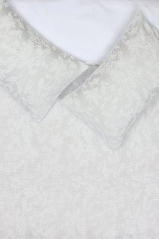 Clipped Jacquard Botanical Classic Duvet Cover Set