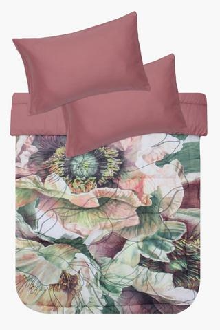 Soft Touch Photographic Floral Comforter Set