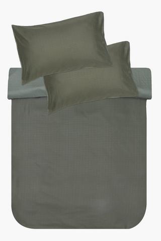 Soft Touch Microfibre Geometric Duvet Cover Set