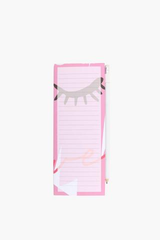 Cherry Notepad With Pencil