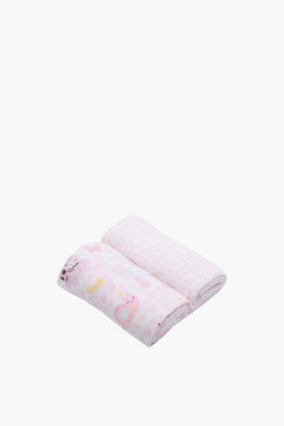 2 Pack Little One Muslin Cloths