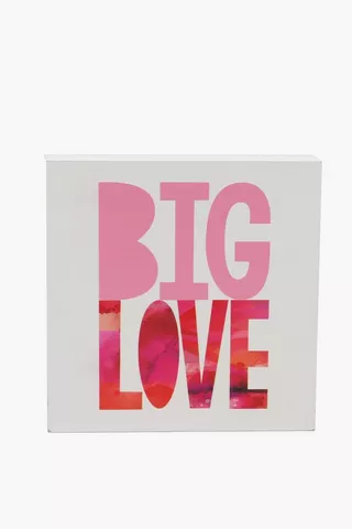 Big Love Sign Box, 20x20cm