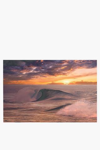 Sunset Waves Canvas, 40x60cm