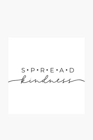 Kindness Canvas, 40x40cm