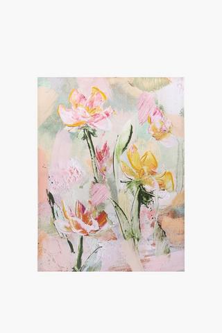 Pearl Floral Canvas, 90x120cm