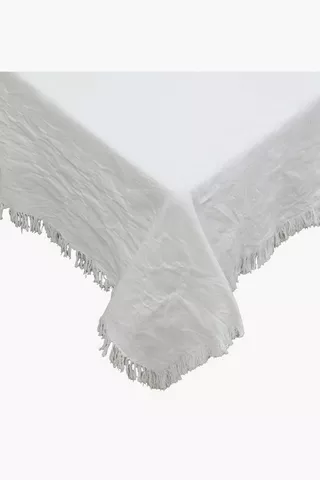 Dobby Frayed Tablecloth, 135x230cm