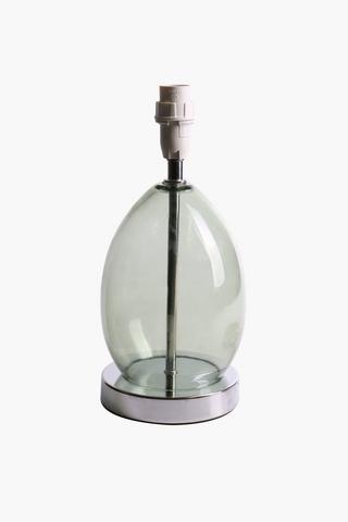 Glass Smoke Mini Lamp Base, E14