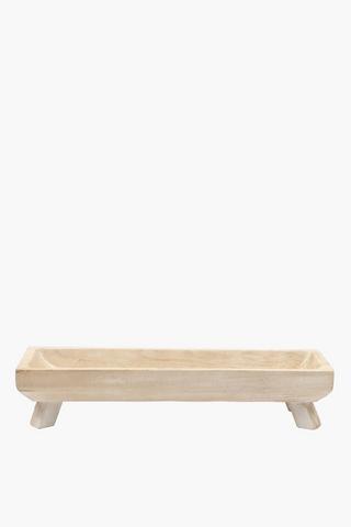 Wooden Footed Tray, 50x10cm