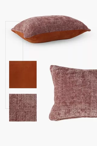 Chenille Colour Block Scatter Cushion 30x50cm