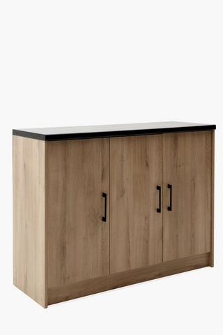 Pembrooke Low Kitchen Cabinet, 120x45x90 cm.