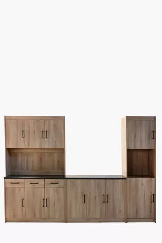 Pembrooke Low Kitchen Cabinet, 120x45x90 cm.