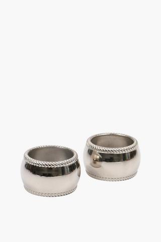 2 Pack Metal Napkin Rings