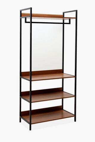 4 Tier Shelf Hanging Wardrobe, 80x40x180 cm