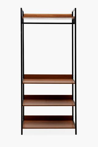 4 Tier Shelf Hanging Wardrobe, 80x40x180 cm