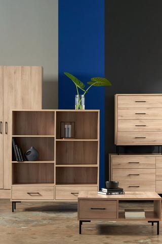 Pembrooke Bookcase, 120x36x140 cm