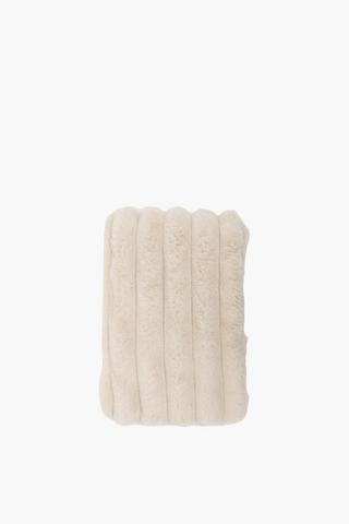 Faux Fur Stripe Bean Bag