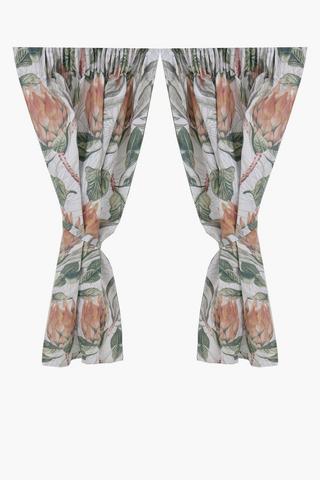 2 Pack Star Protea Cafe Curtain, 110x120cm