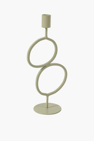 Oval Stack Dinner Candle Holder, 12x27cm